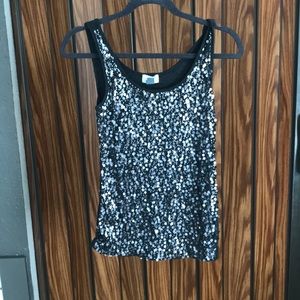 Dark grey sparkly tank